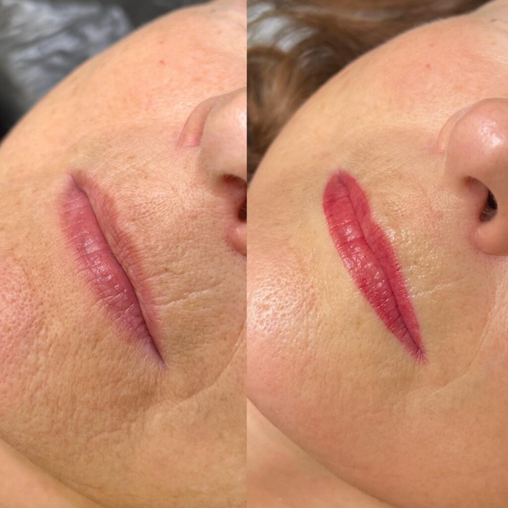 permanent makeup læber